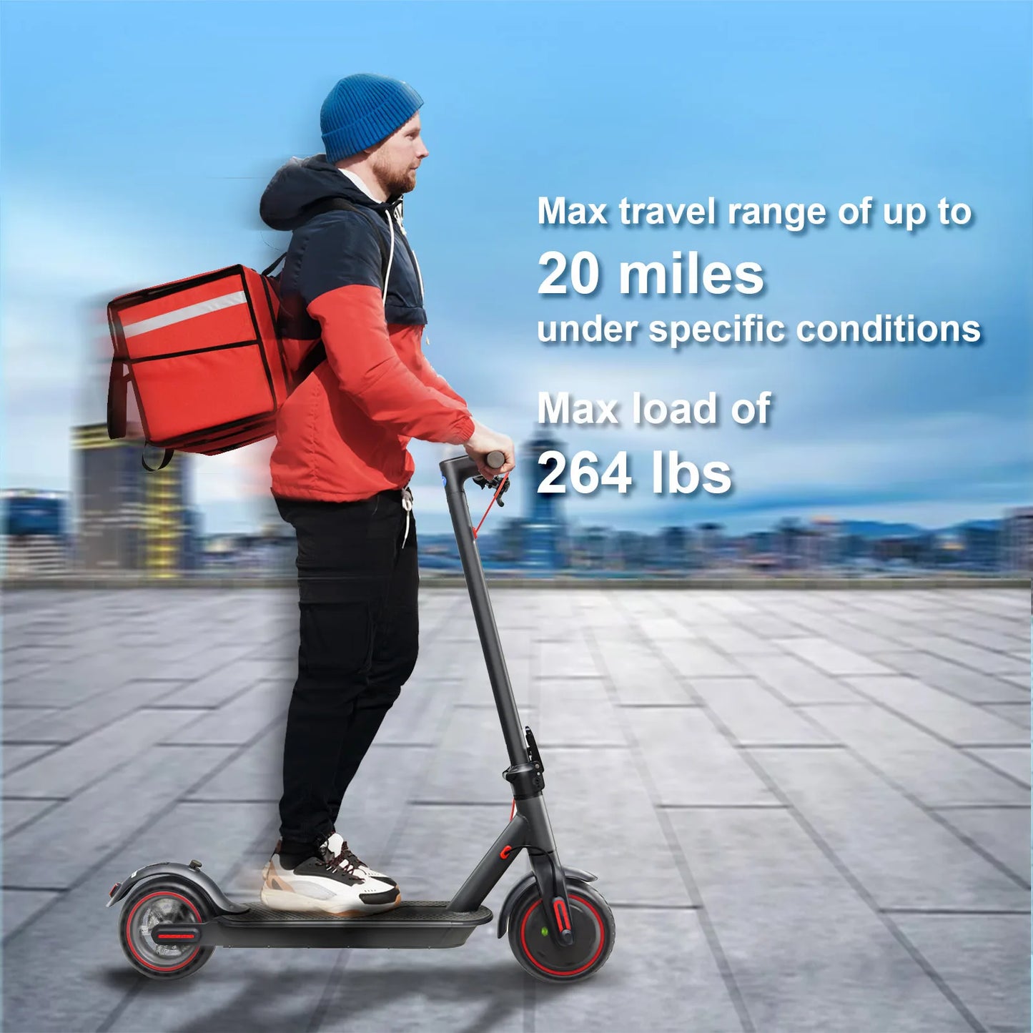 Electric Scooter 25KM/H Adult 8.5 Inches 350W 10.4Ah Foldable