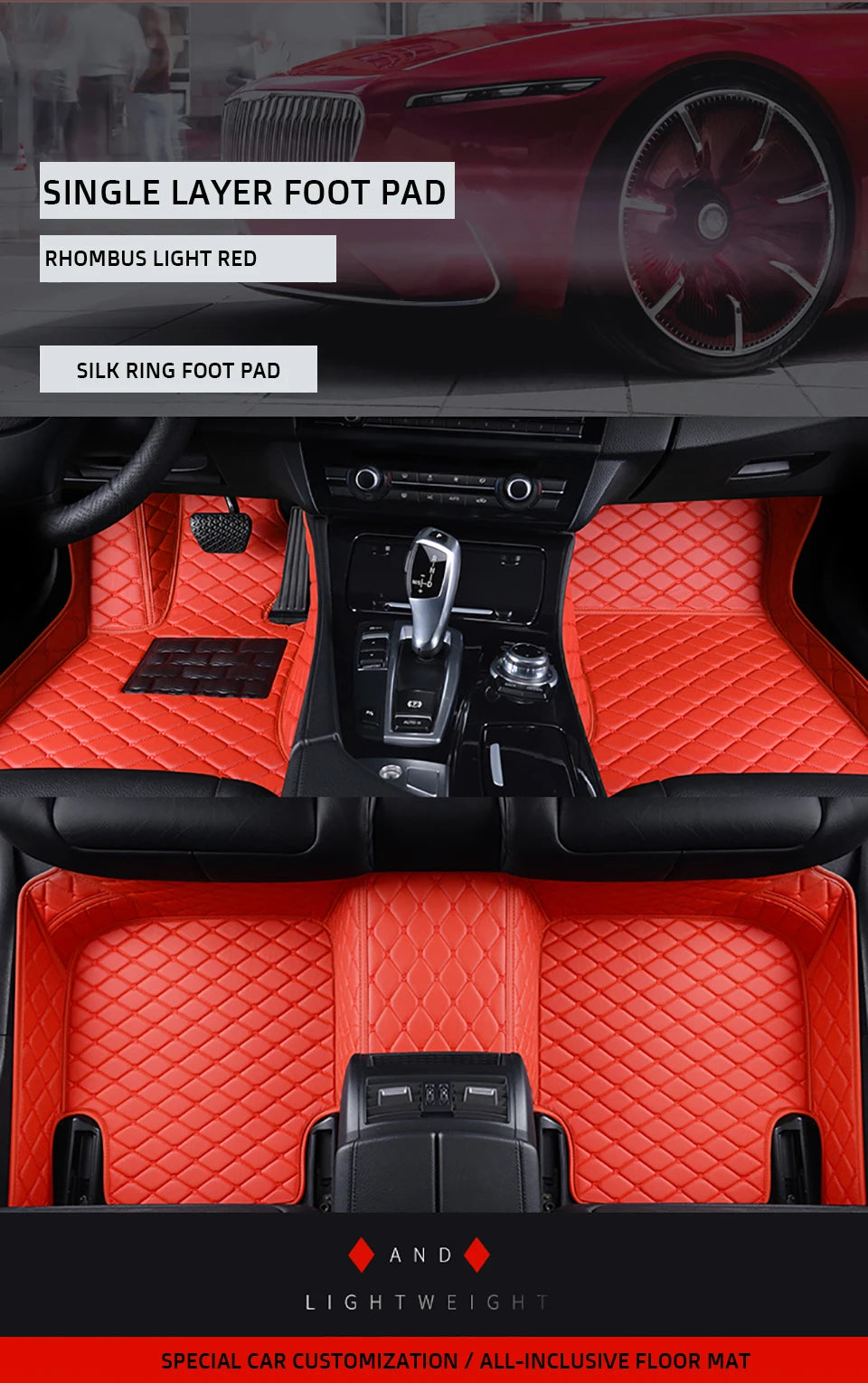 Custom Car Floor Mats For VW GOLF 6 7 8 Auto Carpets Foot Coche Accessorie