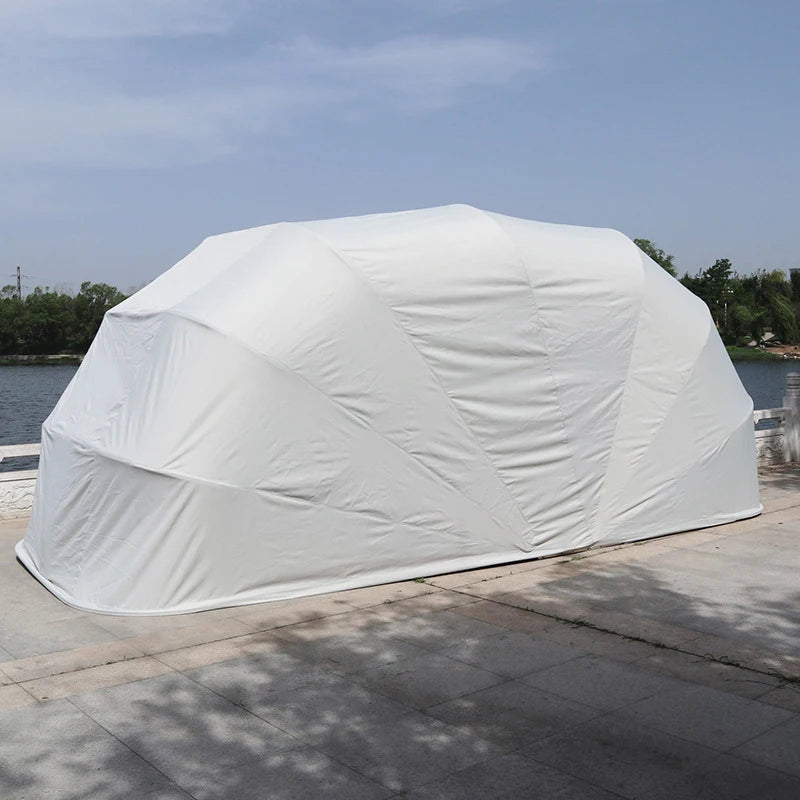 Car Tent Portable Manual Waterproof Car House Shed Foldable Shelter Carport Parking Canopy Galvanized Steel Retractable Garage