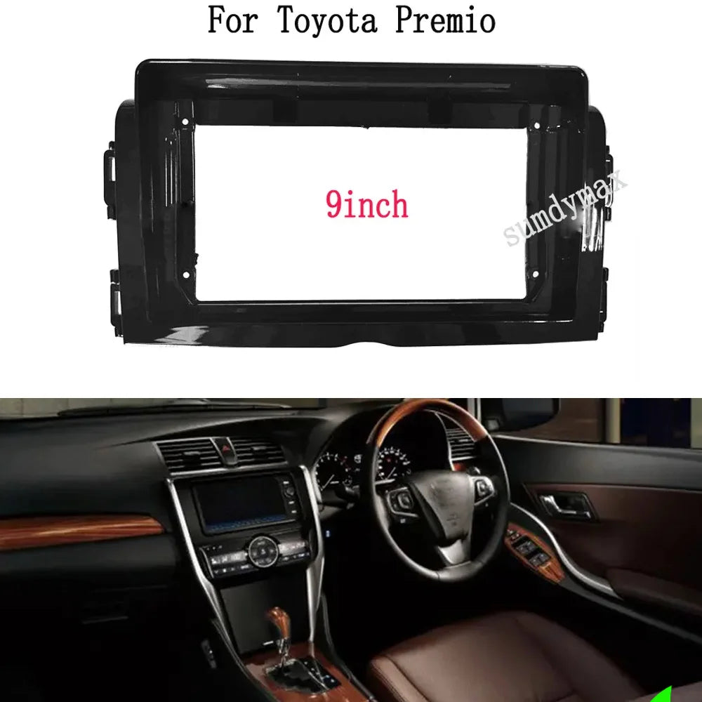 9" Car Radio Frame for Toyota allion premio corolla 2018+ Android Audio GPS Navigation Fascia Dash Installation Trim kit Stereo