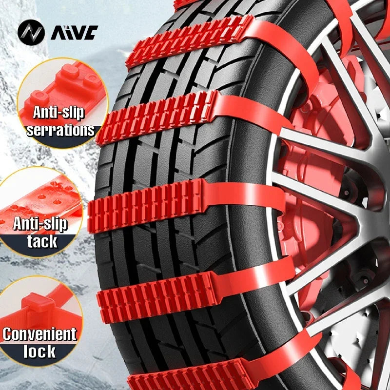 Anti Skid Snow Chains Car Winter Tire Wheels Chains Bad Terrain Wheels Anti-slip Tie Emergency Universal Lockout Artifact