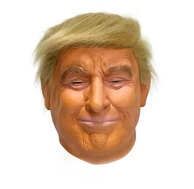 Trumps Latex Full Head Face Human Mask Halloween Party Funny Terror Masks President Trump Cosplay Accessories Actor's Headgear