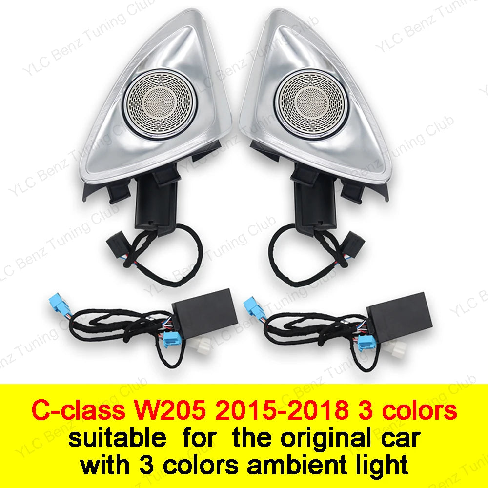 For Mercedes-Benz 4D Speaker E C S W213 W205 W222 W223 4D Rotating Tweeter Speaker Ambient Light