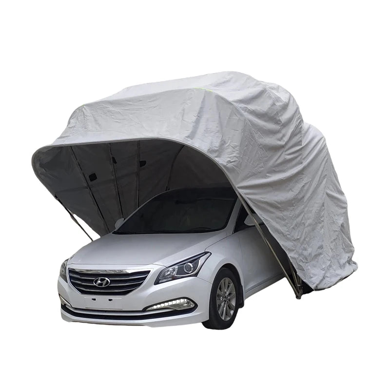 5.5 Rice Semi-Automatic Fully Automatic Mobile Garage Sun-Proof Folding Telescopic Car Parking Shed Awning