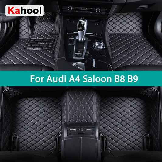 Custom Car Floor Mats For Audi A4 Saloon B8 B9 Auto Carpets Foot Coche Accessorie