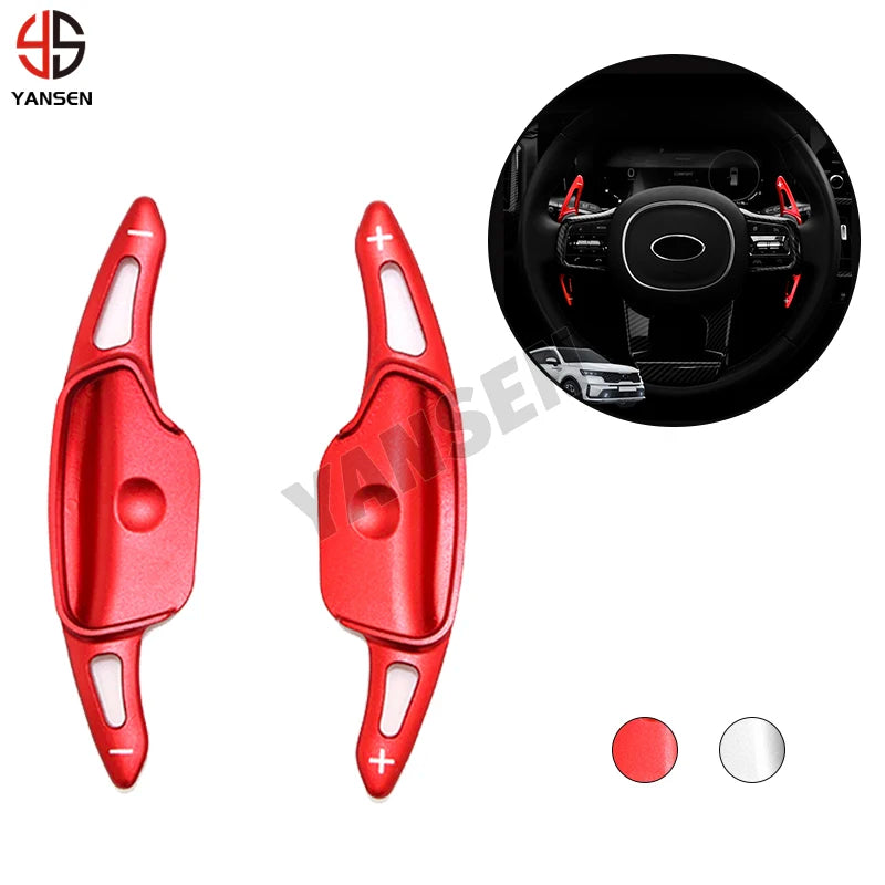 For Kia Sorento MQ4 Shift Paddle Gear Extender Shifter Aluminum Steering Wheel DSG Extension Sticker