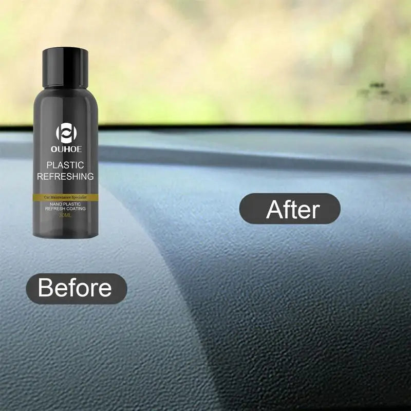 30/50ML Plastic Revitalizing Coating Agent Nano Plastic Refreshing Coating Plastic Parts Refurbish Agent Car Cleaning Gel