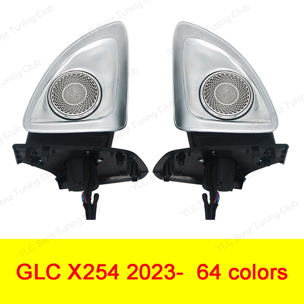 For Mercedes-Benz 4D Speaker E C S W213 W205 W222 W223 4D Rotating Tweeter Speaker Ambient Light