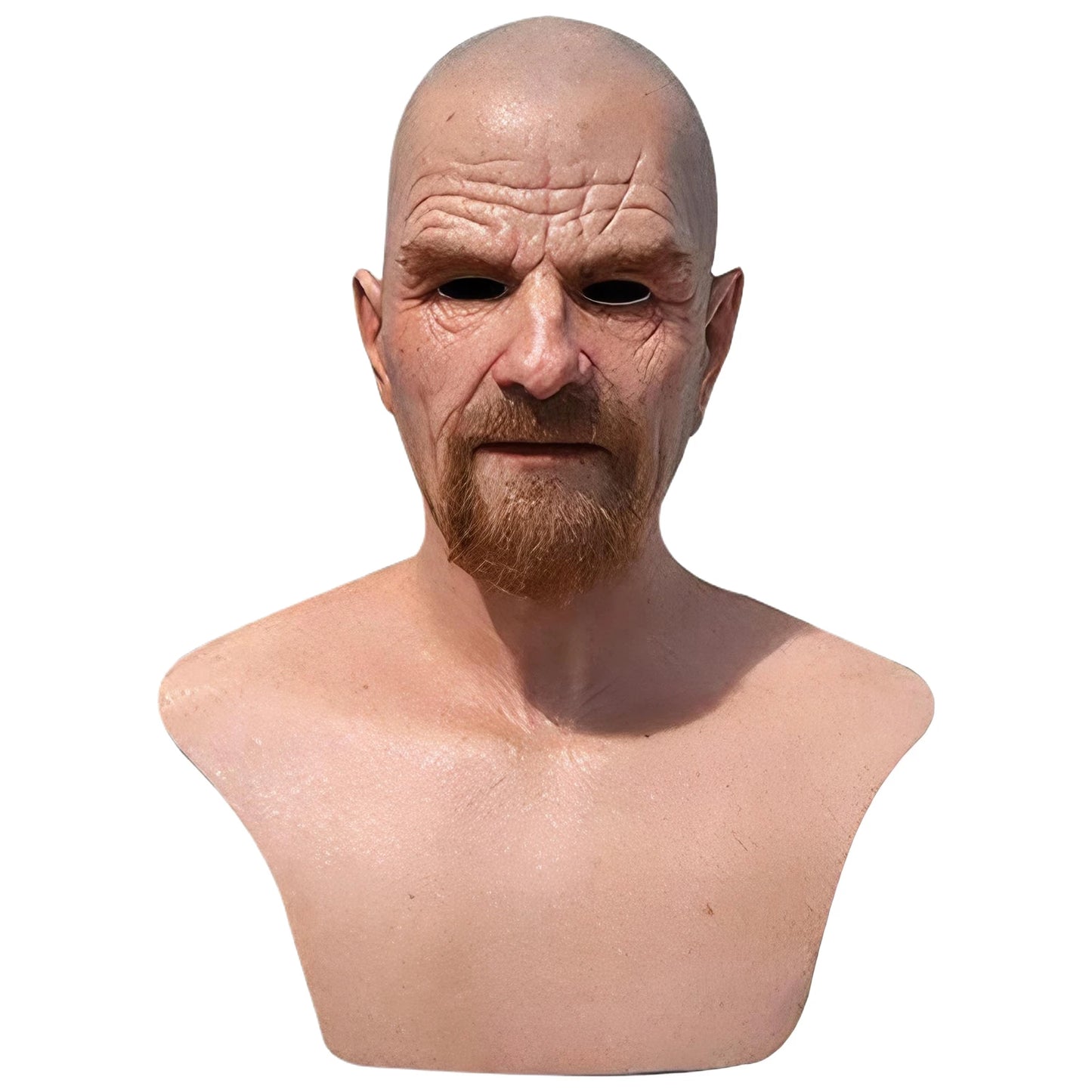 Scary Headgear Full Face Upper Body Party Prop Mr. white Adults 3D Simulation Latex Halloween Handsome Man Spoof Funny Mask