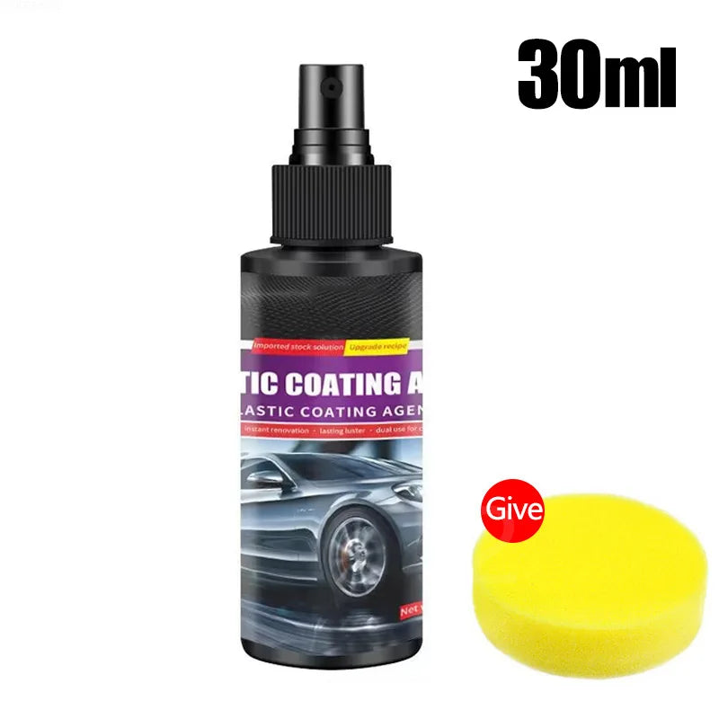 Car Plastic Restorer Coating Agent Auto Plastic Rubber Exterior Repair Clean Refresh Restoration Agent Black Shine Seal Brighten