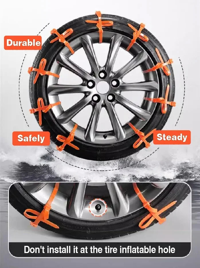 Anti Skid Snow Chains Car Winter Tire Wheels Chains Bad Terrain Wheels Anti-slip Tie Emergency Universal Lockout Artifact