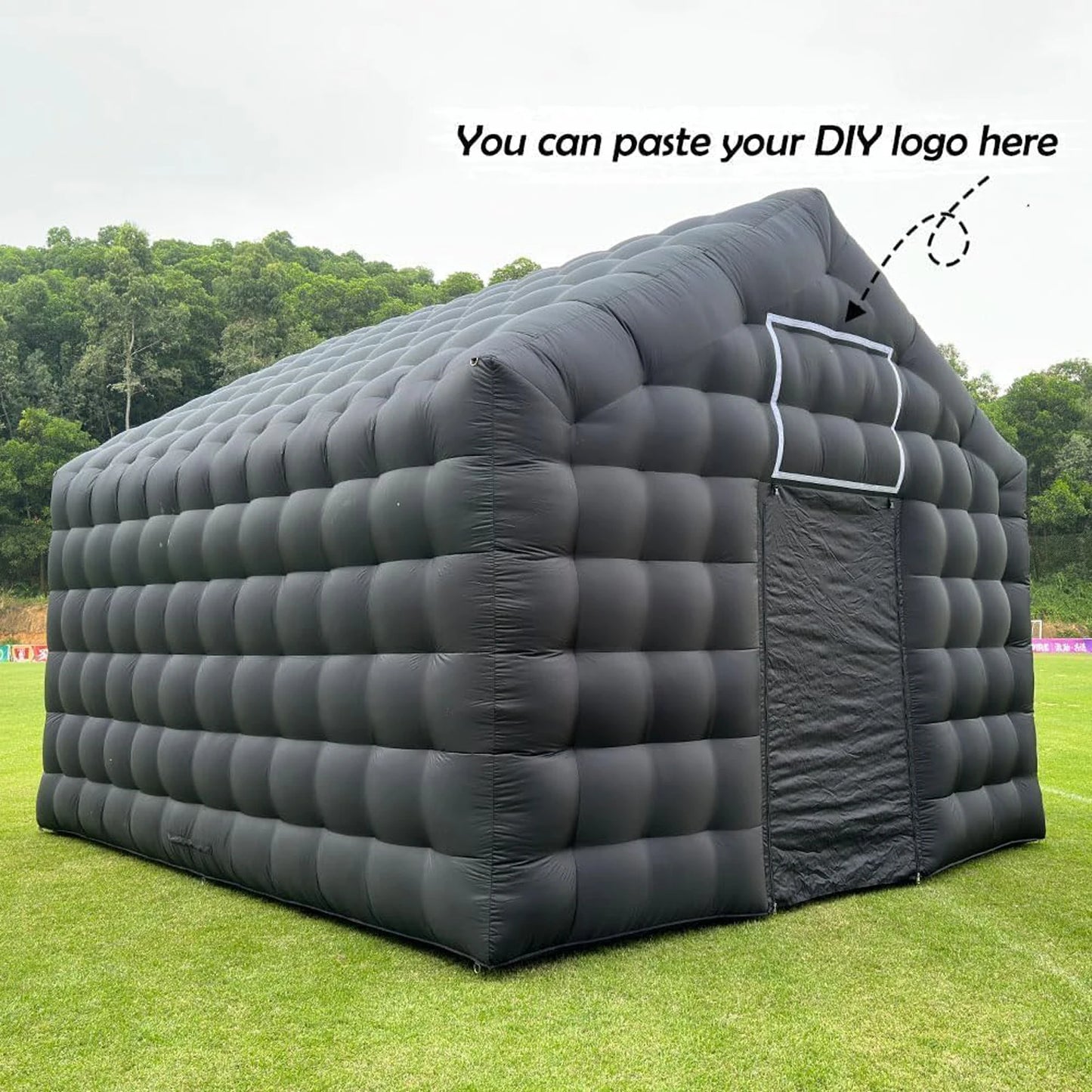 Outdoor Inflatable Night Club Party House Black Inflatable Cube Tent Large Mobile Nightclub Portable Disco Pavilion For Event