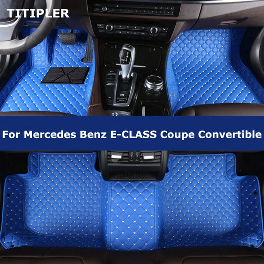 Custom Car Floor Mats For Mercedes Benz E-CLASS Coupe C207 C238 Convertible A207 Auto Carpets Foot Coche Accessories