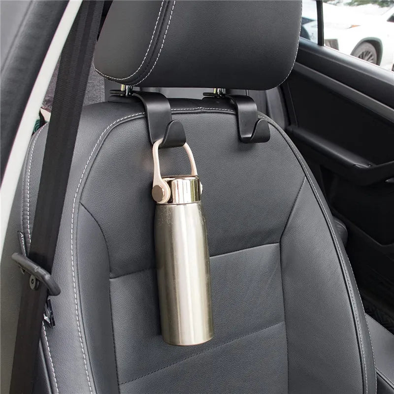 1/4Pcs Car Headrest Hooks Hanger for Bags Seat Back Organizer Holder Clips Auto Fastener Hooks Car Storage Interior Accessories