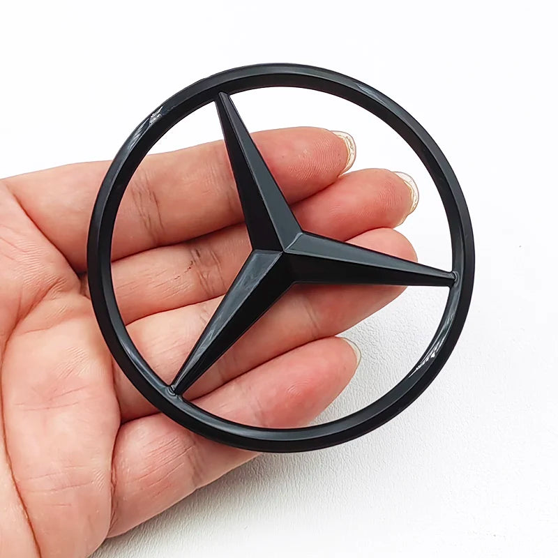 3D ABS Black CLA45 Logo TURBO 4MATIC Badge Car Rear Star Sticker Trunk AMG Emblem For Mercedes Benz CLA 45 AMG W117 Accessories