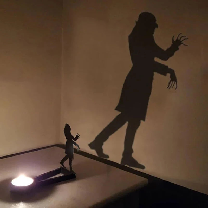 Nosferatu Candle Holder Nosferatu Candle Shadow Tealight Shadow Caster Halloween Horror Candle Holder Decor Party Horror Decor