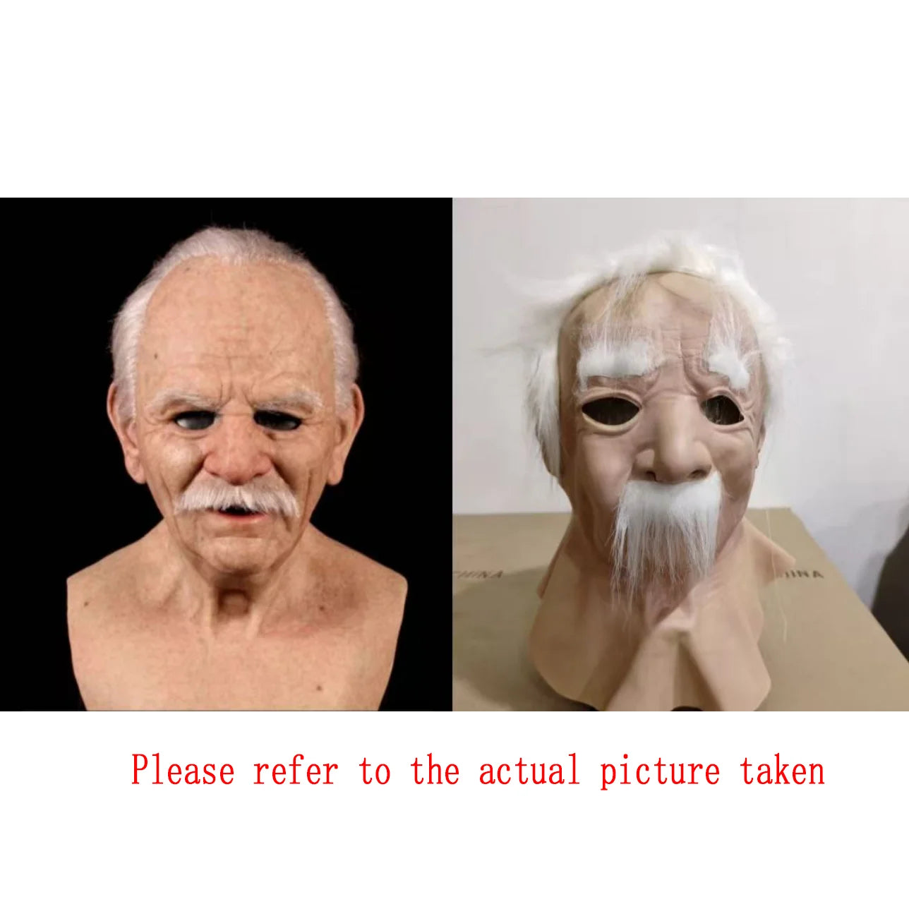 New Old Man Grandpa Grandma Mask Old Man Head Mask Party Offering Scary Cosplay Props Mask Terror Cosplay Funny Prop Latex Masks