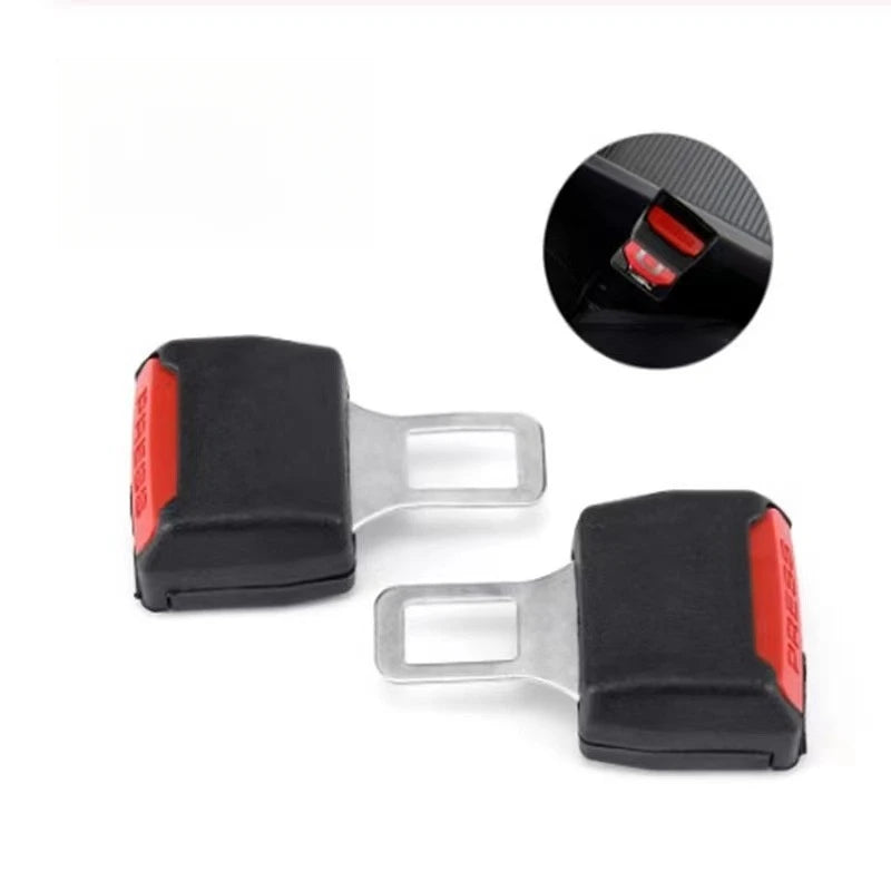 1Pc/2Pcs Car Seat Belt Clip Extender Safety Seatbelt Lock Buckle Plug Thick Insert Socket Extender Safety Buckle Car Accessories