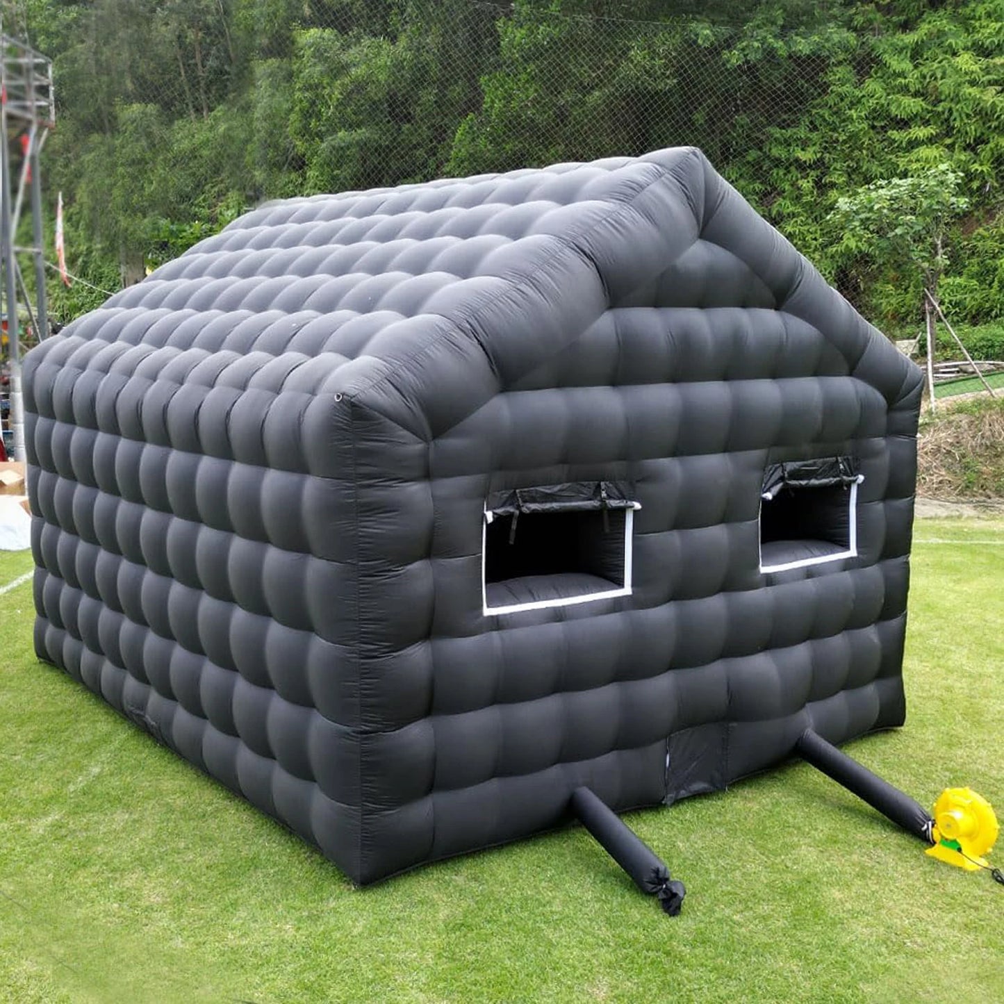 Outdoor Inflatable Night Club Party House Black Inflatable Cube Tent Large Mobile Nightclub Portable Disco Pavilion For Event