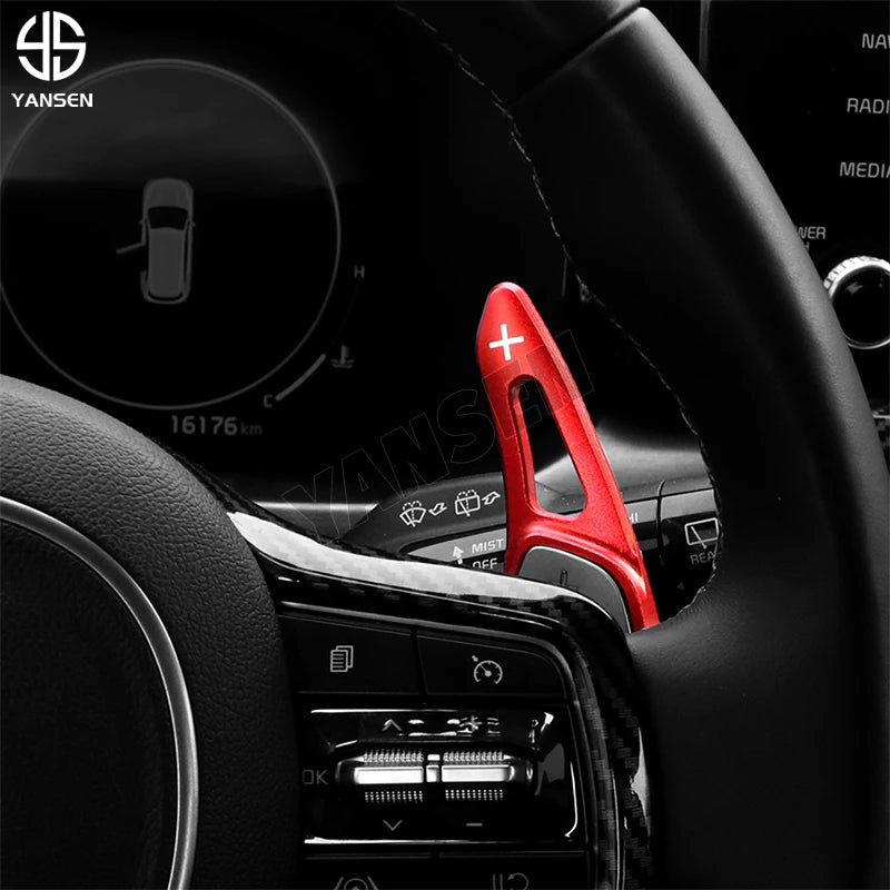 For Kia Sorento MQ4 Shift Paddle Gear Extender Shifter Aluminum Steering Wheel DSG Extension Sticker