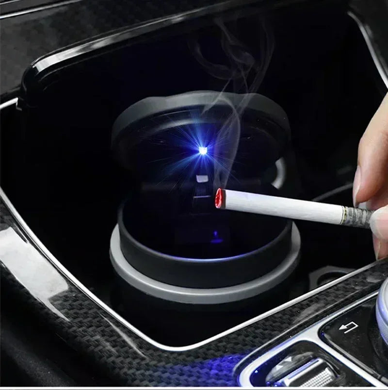 Portable Auto Car LED Cigarette Smoke Ashtray Holder For Lada VESTA Niva Kalina Priora Granta Largus Samara 2110 Tavria Estate