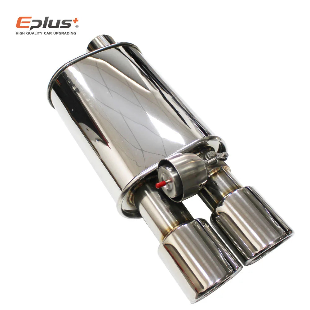 EPLUS 1 to 2pcs Car Exhaust System Vacuum Valve Control Exhaust Pipe Kit Variable Silencer Stainless Universal 51 63 76 MM