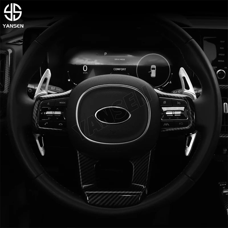 For Kia Sorento MQ4 Shift Paddle Gear Extender Shifter Aluminum Steering Wheel DSG Extension Sticker