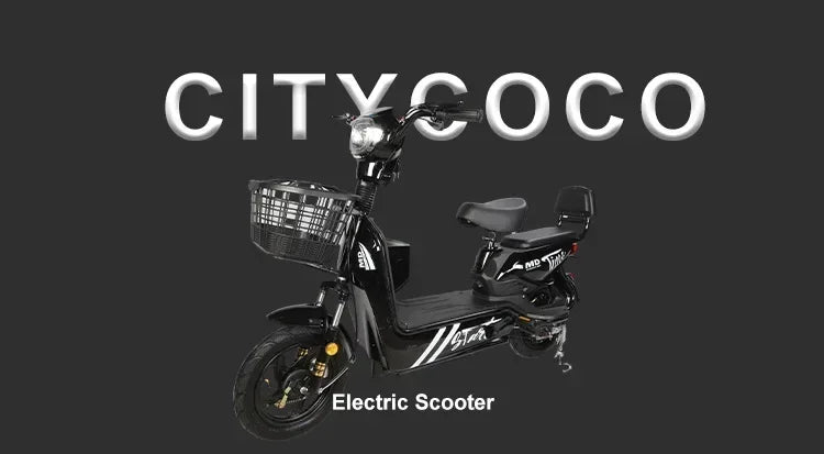 New Mobility Scooter Optional Remote Control Anti-theft Key Adult Two-wheeler Smart Electric Vehicle 350W12AH Electric Scooter