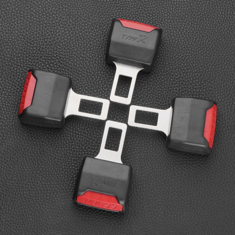 1Pc/2Pcs Car Seat Belt Clip Extender Safety Seatbelt Lock Buckle Plug Thick Insert Socket Extender Safety Buckle Car Accessories