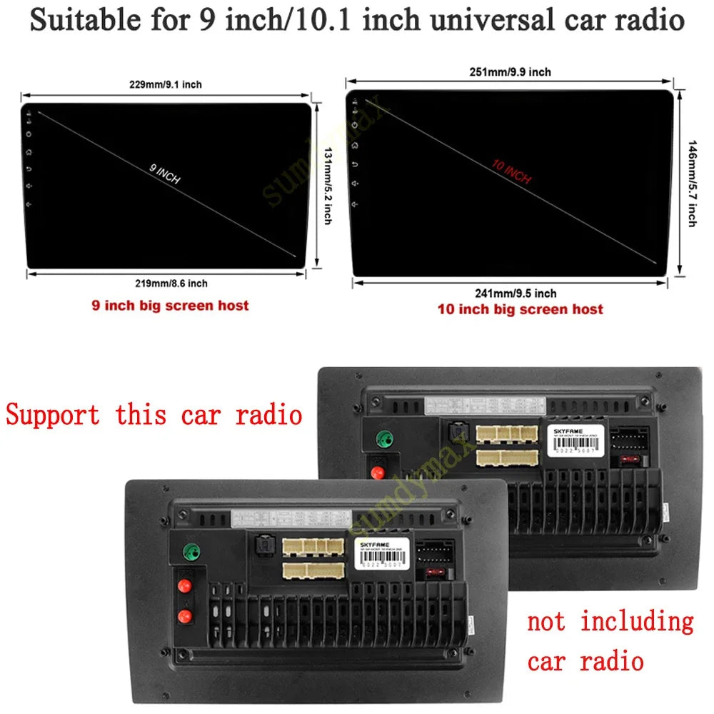 9" Car Radio Frame for Toyota allion premio corolla 2018+ Android Audio GPS Navigation Fascia Dash Installation Trim kit Stereo