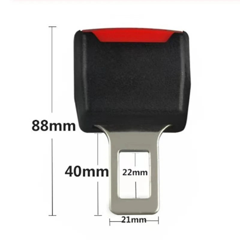 1Pc/2Pcs Car Seat Belt Clip Extender Safety Seatbelt Lock Buckle Plug Thick Insert Socket Extender Safety Buckle Car Accessories