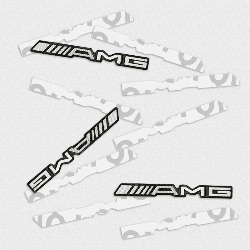 1pcs Letter Emblem Badge for Mercedes Benz AMG Interior Center Console Fob Logo Car Styling Accessory 3D Sticker for C GLK GLA