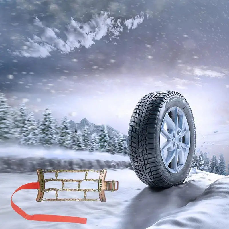 Anti Slip Spikes For Car Tires Winter Car Wheel Chains Off Road Snow Chain Universal Security Driving Snow Chains For Cars SUV