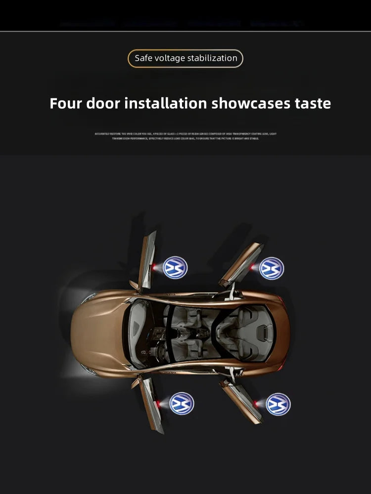 Volkswagen Golf Passat EOS Scirocco 2009-2016 Magnato 2007-2024 door logo, 2/4 UDS, welcome lights, projector, LED lights