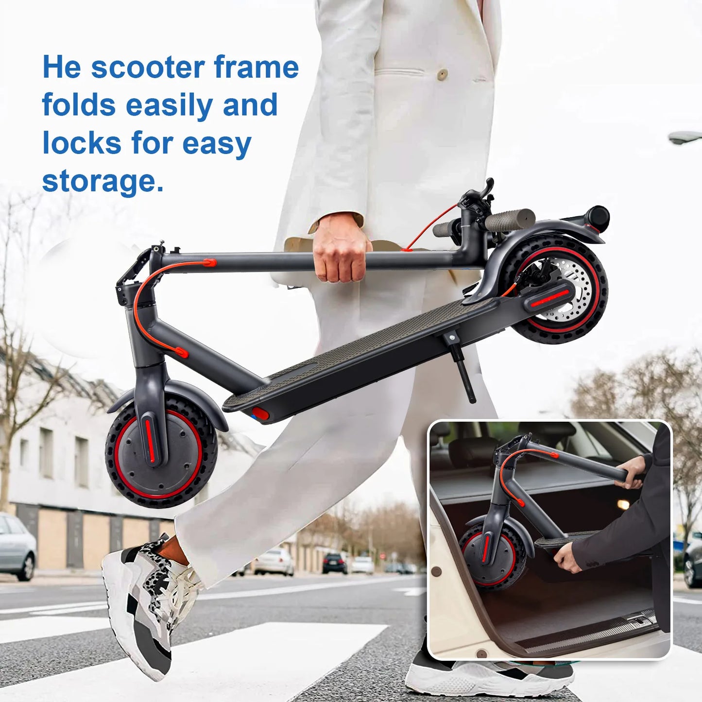 Electric Scooter 25KM/H Adult 8.5 Inches 350W 10.4Ah Foldable