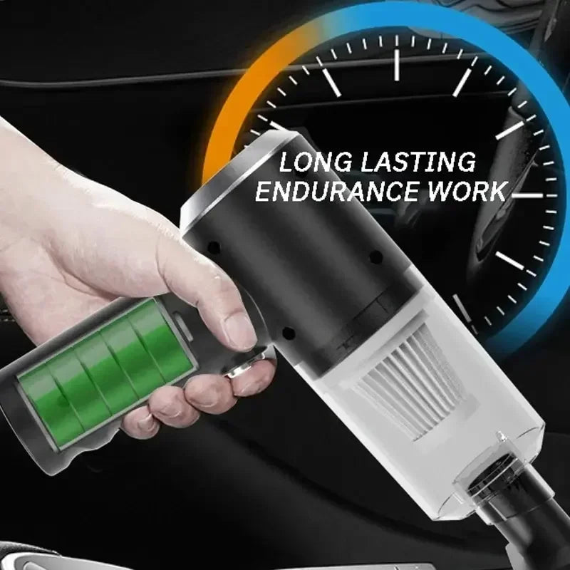 Portable Wireless Car Vacuum Cleaner Wireless Vacuum Cleaner Dual Use for Home and Car 120W High Power Powerful Vacuum Cleaner