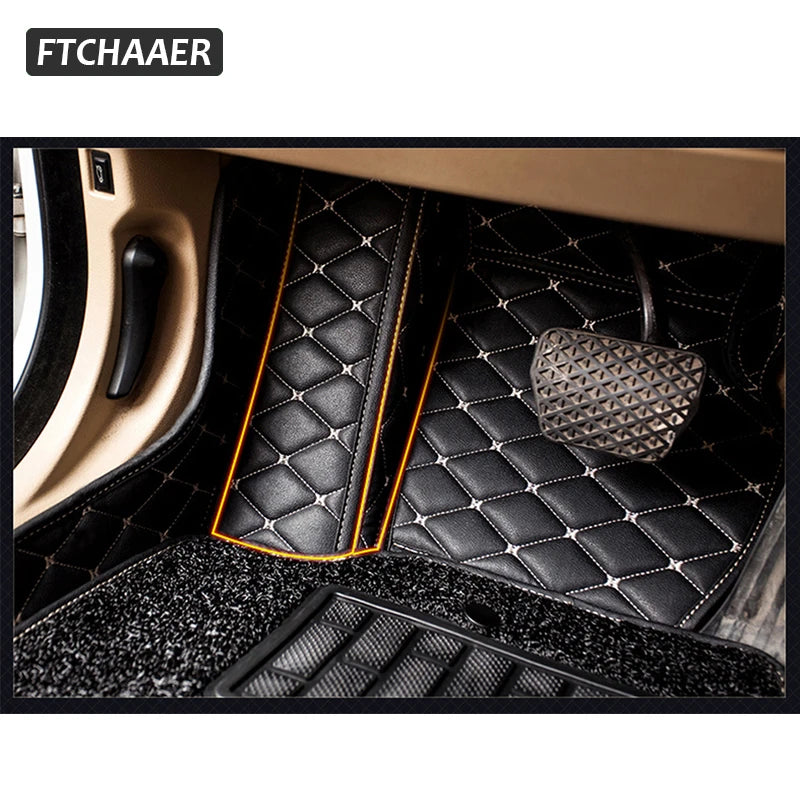 FTCHAAER Custom Car Floor Mats For Audi A3 S3 Saloon Limousine 2013-2023 Sedan Auto Carpets Foot Coche Accessorie