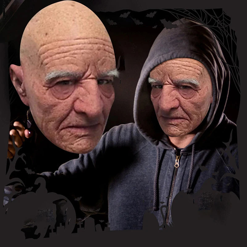 Breaking Bad Halloween Scary Bald Old Man Masks Costume Party Fun Latex Cosplay Headgear Party Performance Props Horror Mask