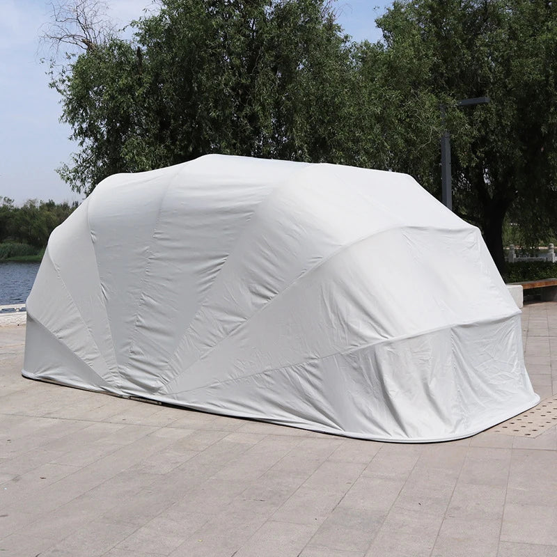 Car Tent Portable Manual Waterproof Car House Shed Foldable Shelter Carport Parking Canopy Galvanized Steel Retractable Garage