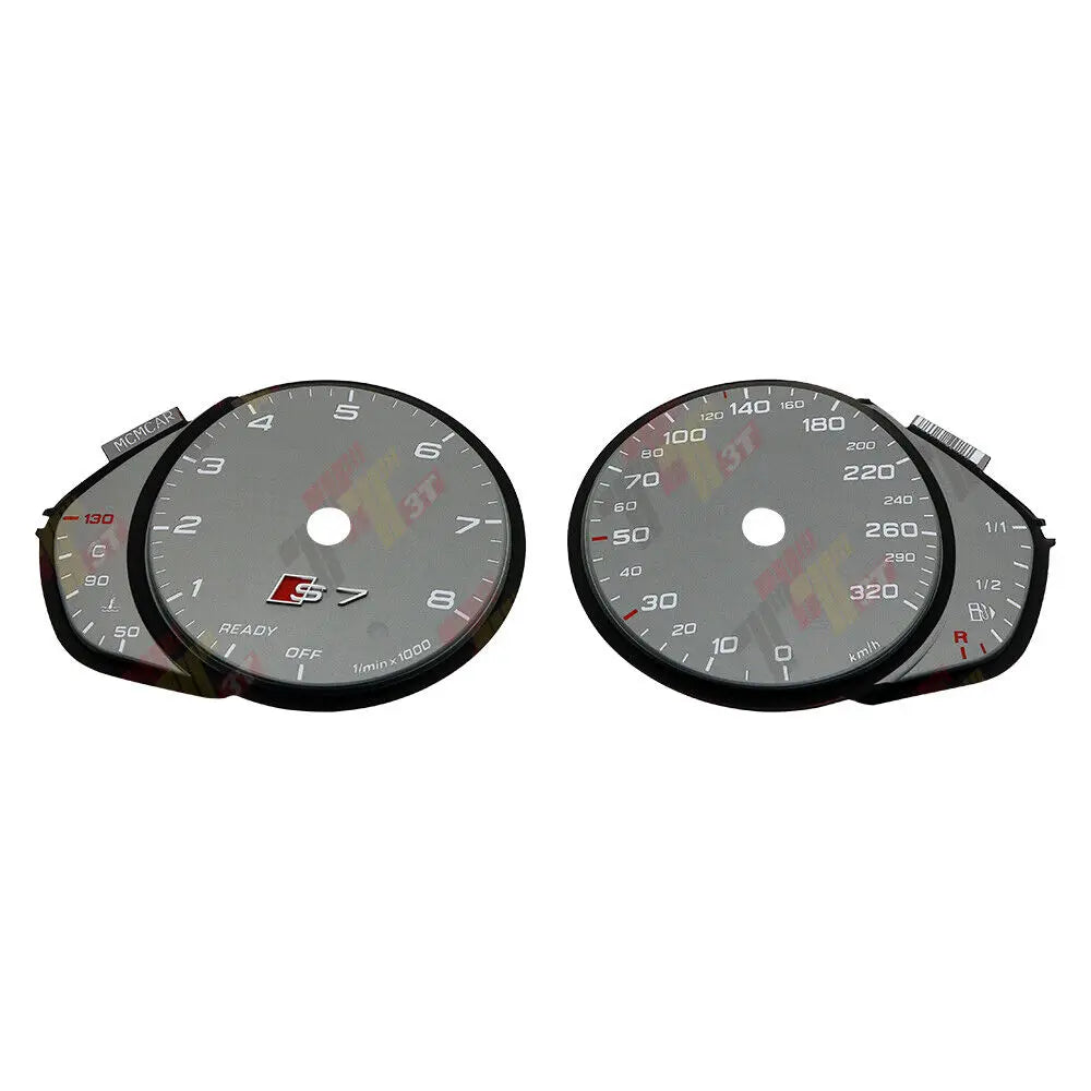 Gauge Face for Audi A7 S7 RS7 C7 Instrument Cluster Grey 320KM/H