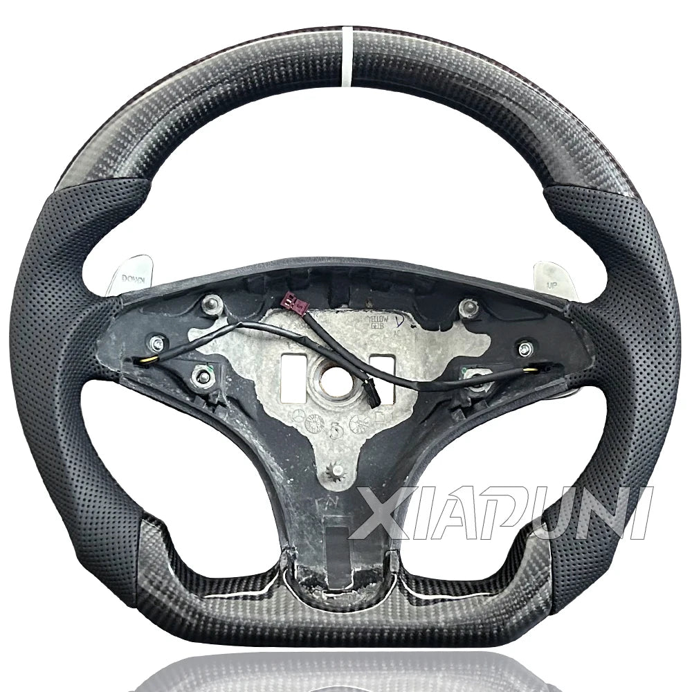 Fit For Benz Mercedes C63 E63 AMG W203 W204 2008 - 2011 Carbon Fiber Steering Wheel