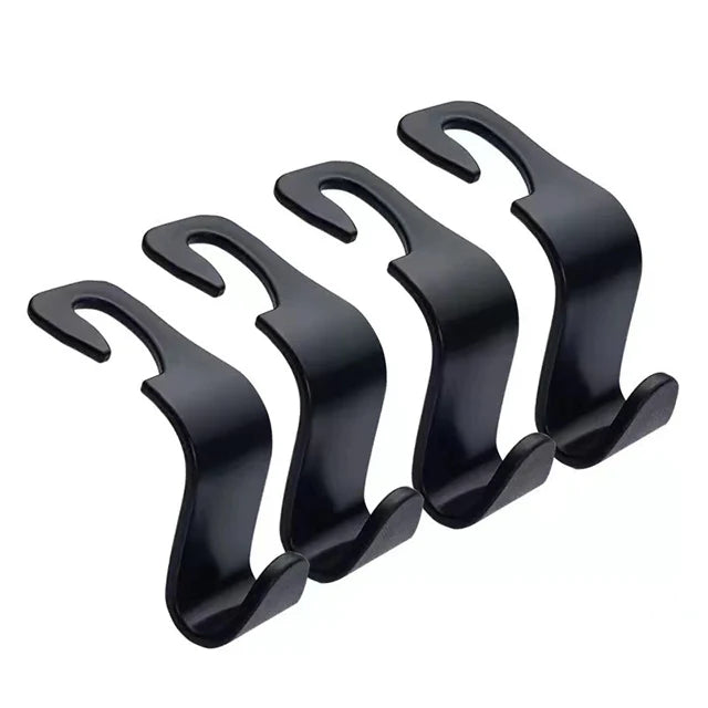 1/4Pcs Car Headrest Hooks Hanger for Bags Seat Back Organizer Holder Clips Auto Fastener Hooks Car Storage Interior Accessories