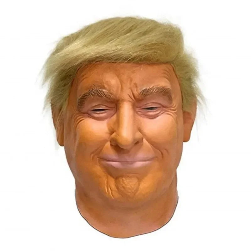 Trumps Latex Full Head Face Human Mask Halloween Party Funny Terror Masks President Trump Cosplay Accessories Actor's Headgear