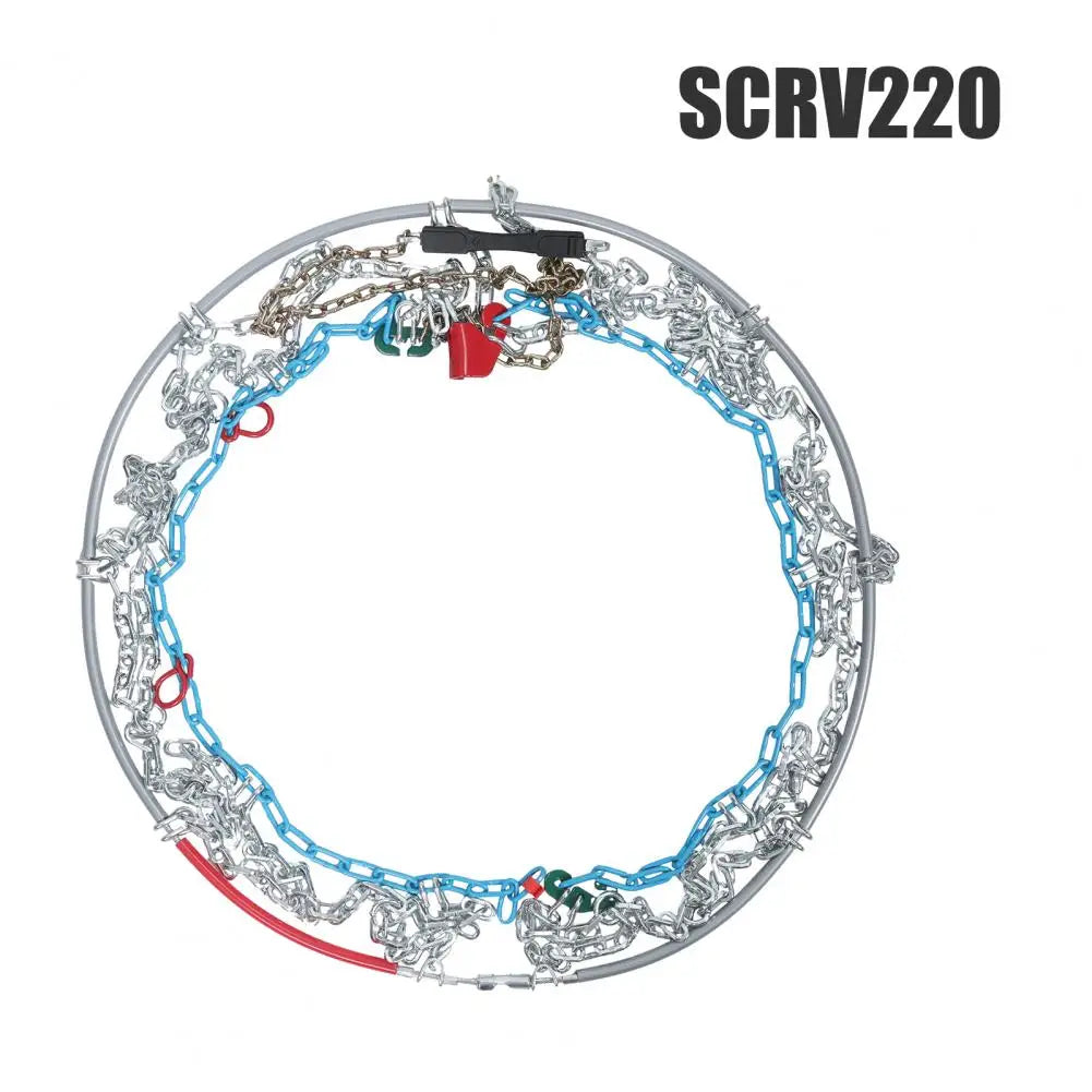 2PCS/Set Car Winter Snow Chains Iron Snow Chain Non-slip Chain Anti Skid Powerful Tire Wheels Chain Truck Snow Chains Supplies